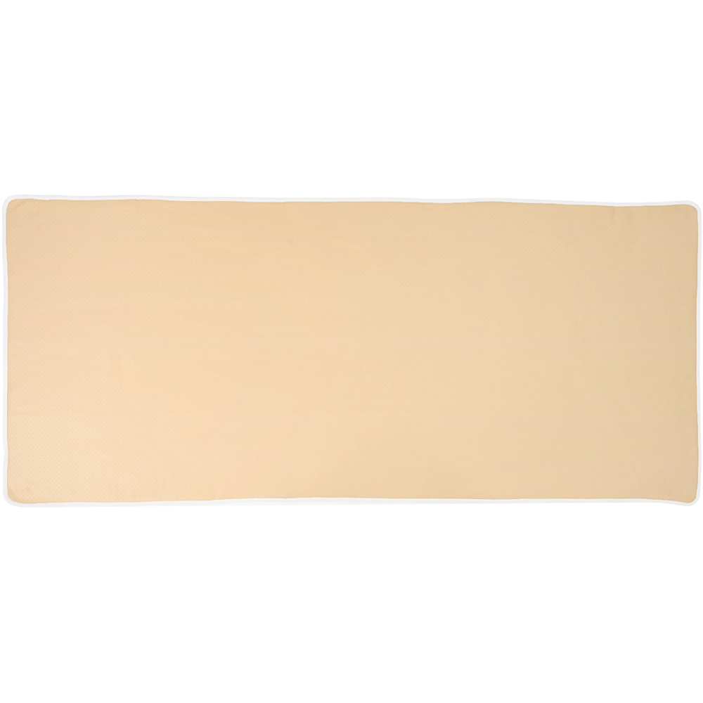 Living and Home Beige Minimalist Wavy Geometric Non-Slip Sofa Mat 180 x 90cm Image 3