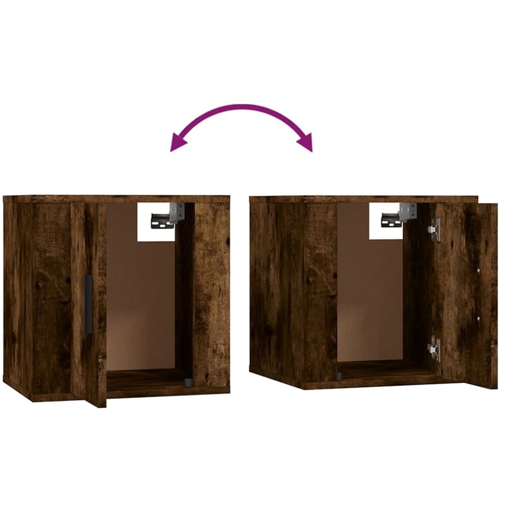 vidaXL Single Door Wall Mounted TV Cabinet Set of 2 Image 9