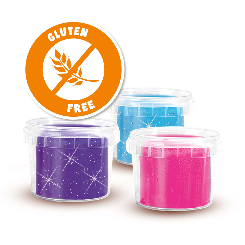 SES Creative Kids Unicorns Neon Glitter Dough Play Set Image 4