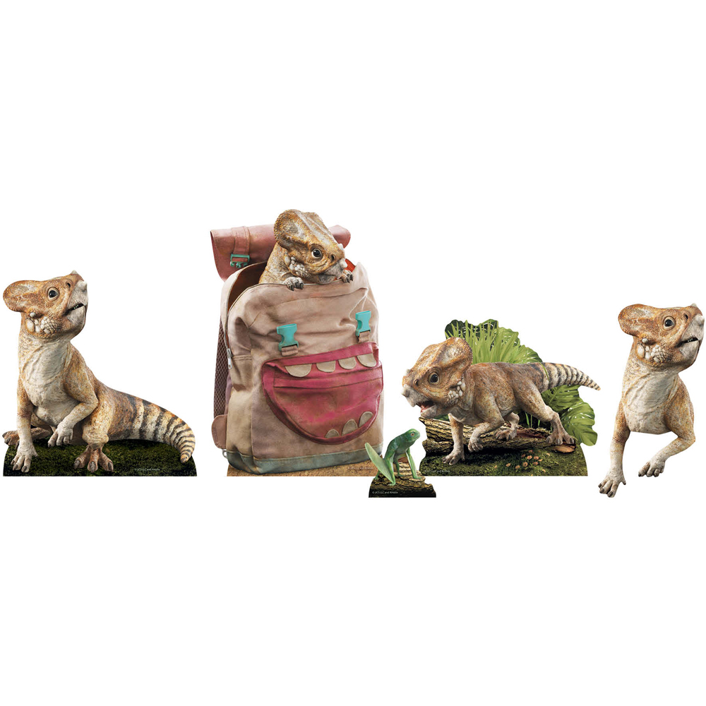 Star Cutouts Jurassic World Rebirth Aquilops Dinosaur Cardboard Cutout 1.7ft 4 Pack Image 1
