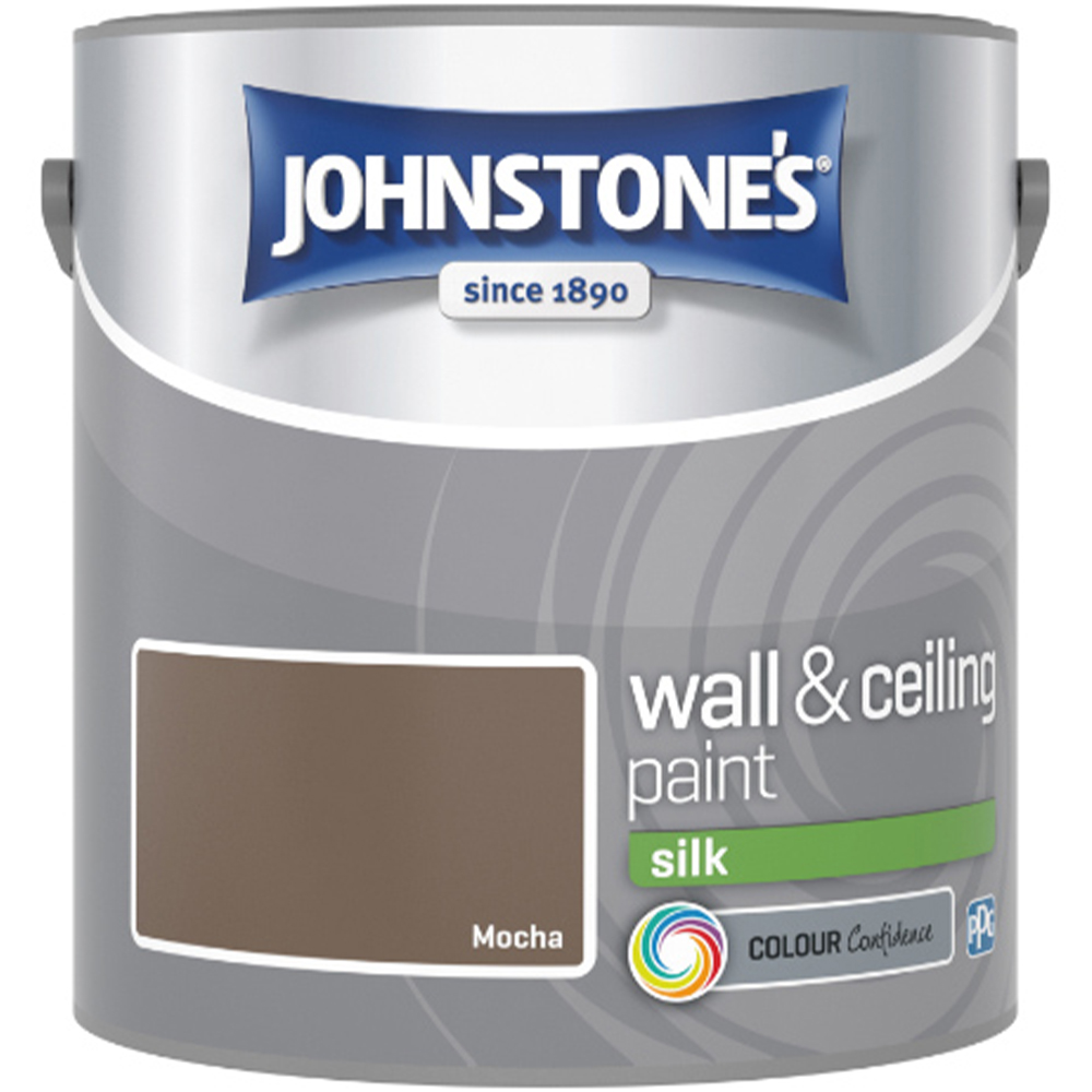 Johnstone's Walls & Ceilings Mocha Silk Emulsion Paint 2.5L Image 2