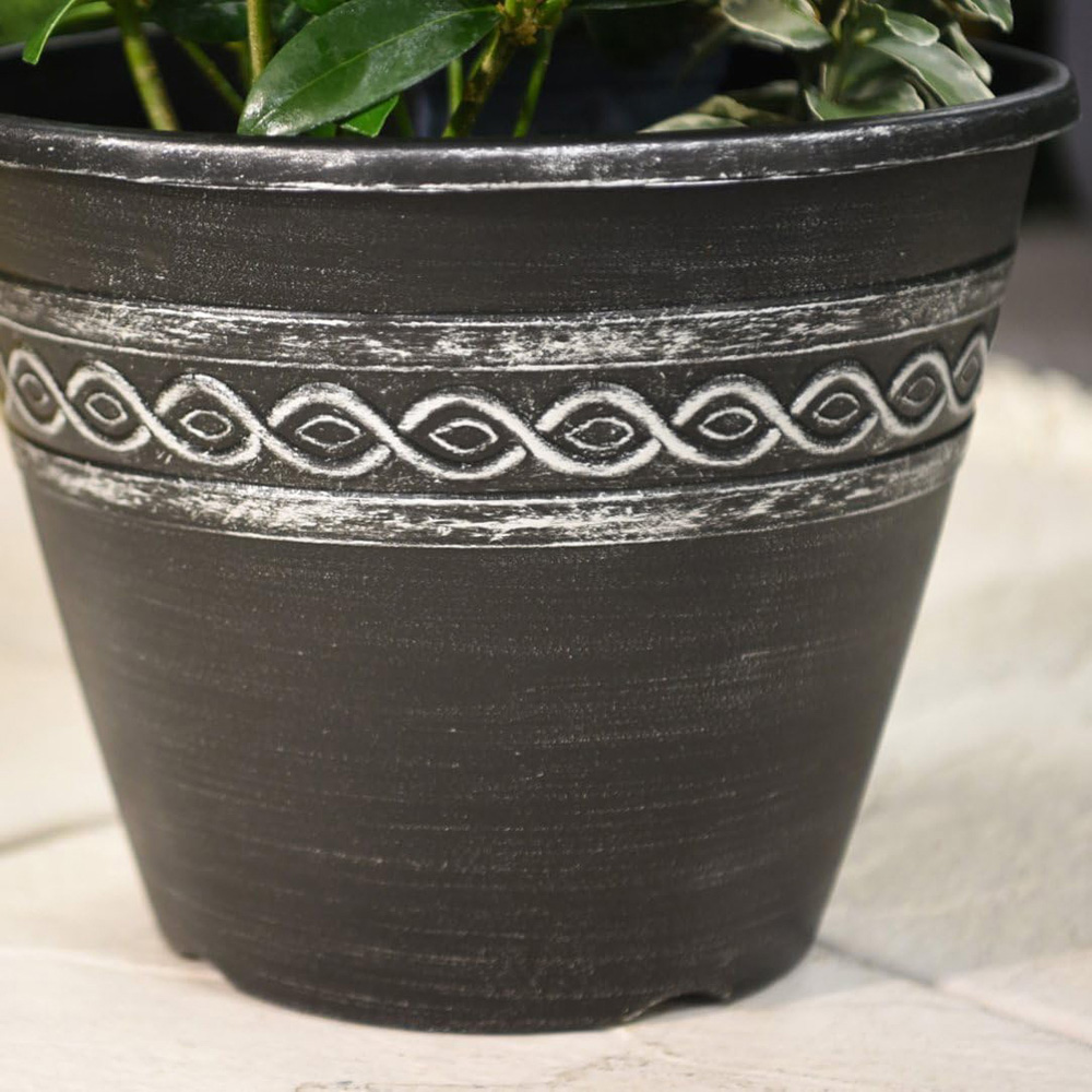 Garden Gear Wavy Design Planter 27.5cm 3 Pack Image 3