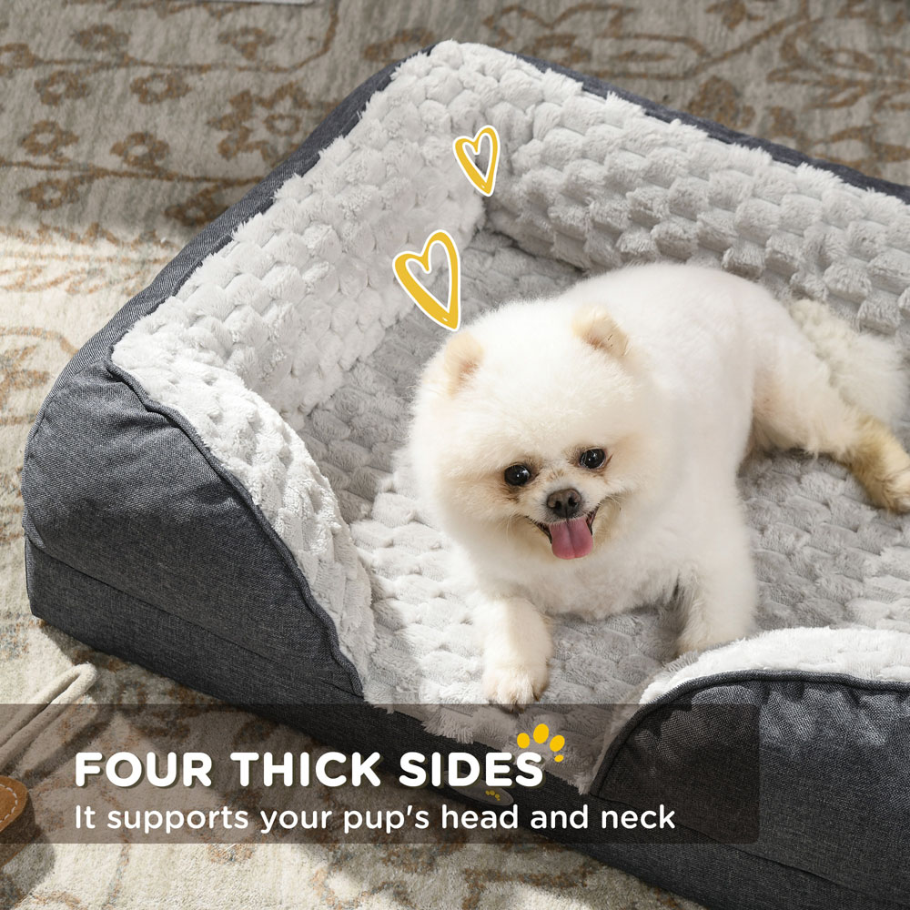 PawHut Charcoal Grey Small Dog Bed Image 5