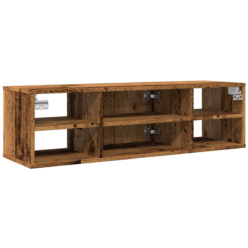 vidaXL 2 Door 4 Shelf Old Wood Wall Cabinet Image 5