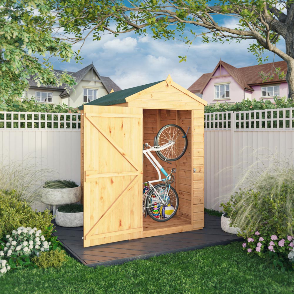 Mercia Woodsman 6 x 4ft Shiplap Glass Apex Shed Image 3