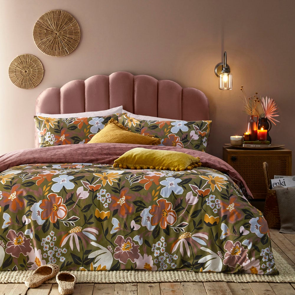 furn. Asterea King Size Multicolour Duvet Set Image 4