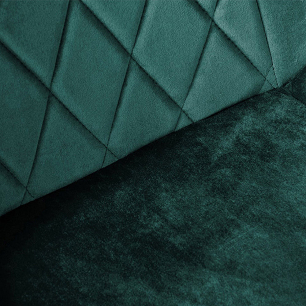 Furniturebox Arona Cesano Marble Effect 6 Seater Dining Set White Gold and Green Image 8