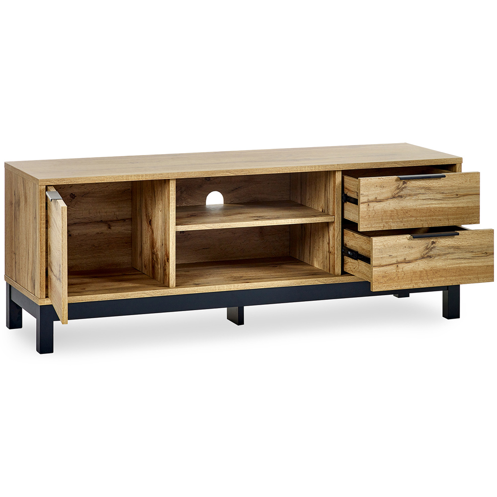 Julian Bowen Bali Light Oak TV Unit Image 4