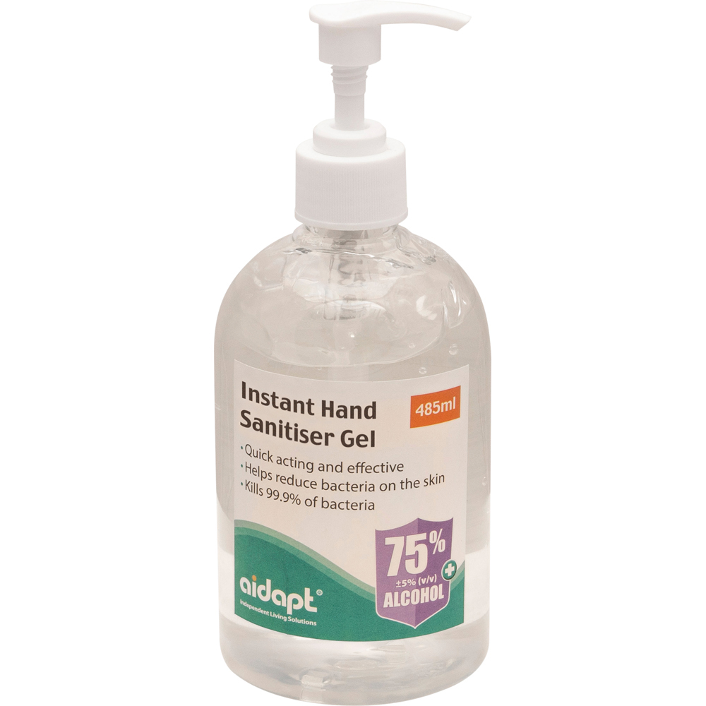 Aidapt Instant Hand Sanitiser Gel 485ml Image 1