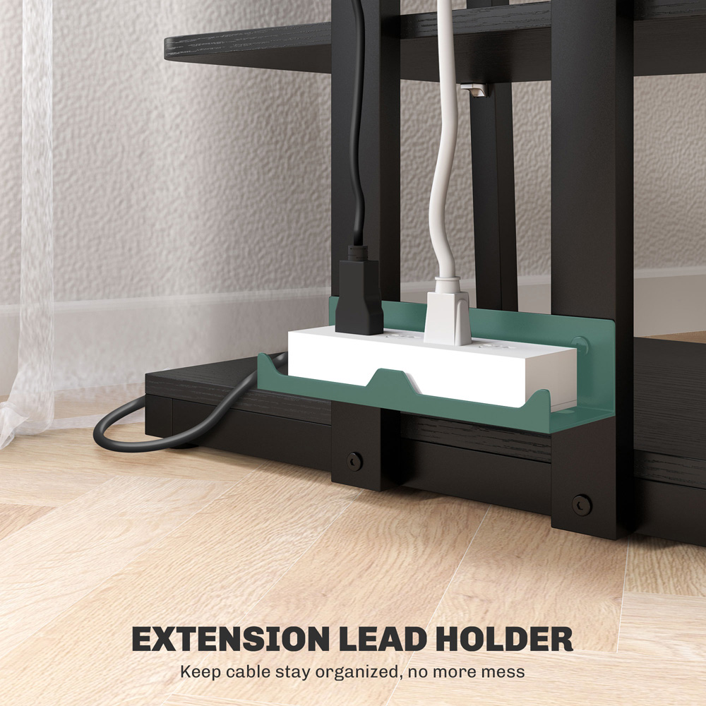 HOMCOM 4-Tier Rack Stand with Power Strip Image 6