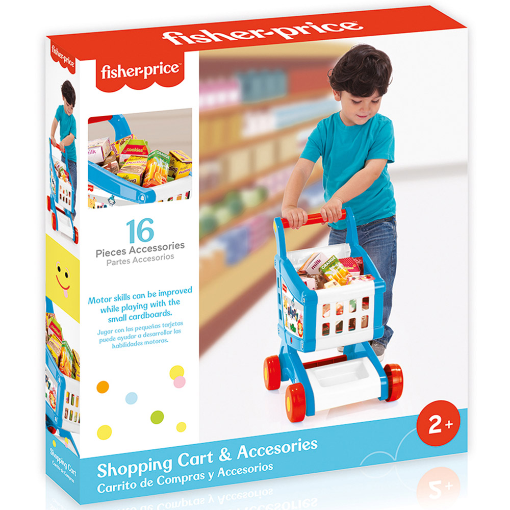 Dolu Fisher Price Kids 16 Piece Shopping Cart with Accessories Image 3