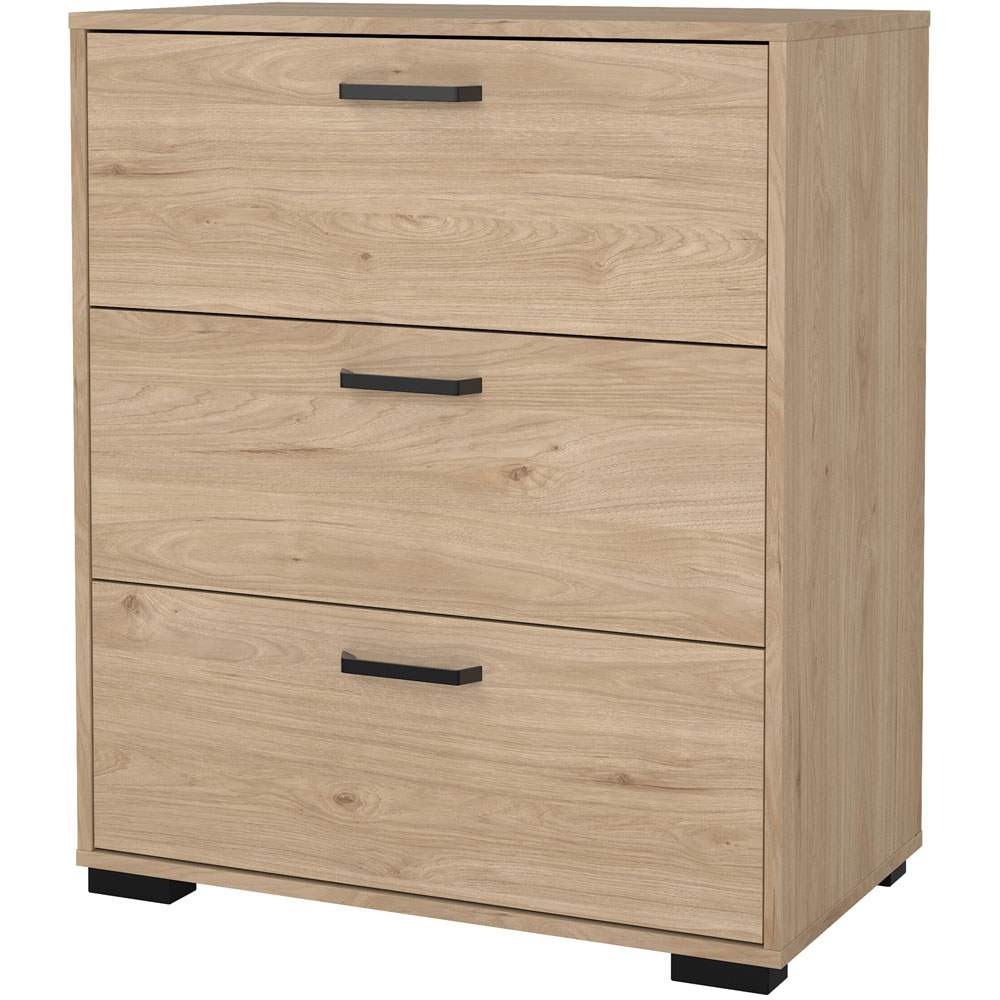 Florence Sofia 3 Drawer Jackson Hickory Chest of Drawers Image 3