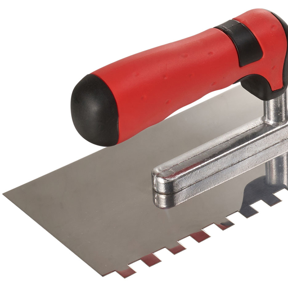 Living and Home Stainless Steel Concrete Trowel with Serrated Edge 28 x 10 x 9cm Image 5