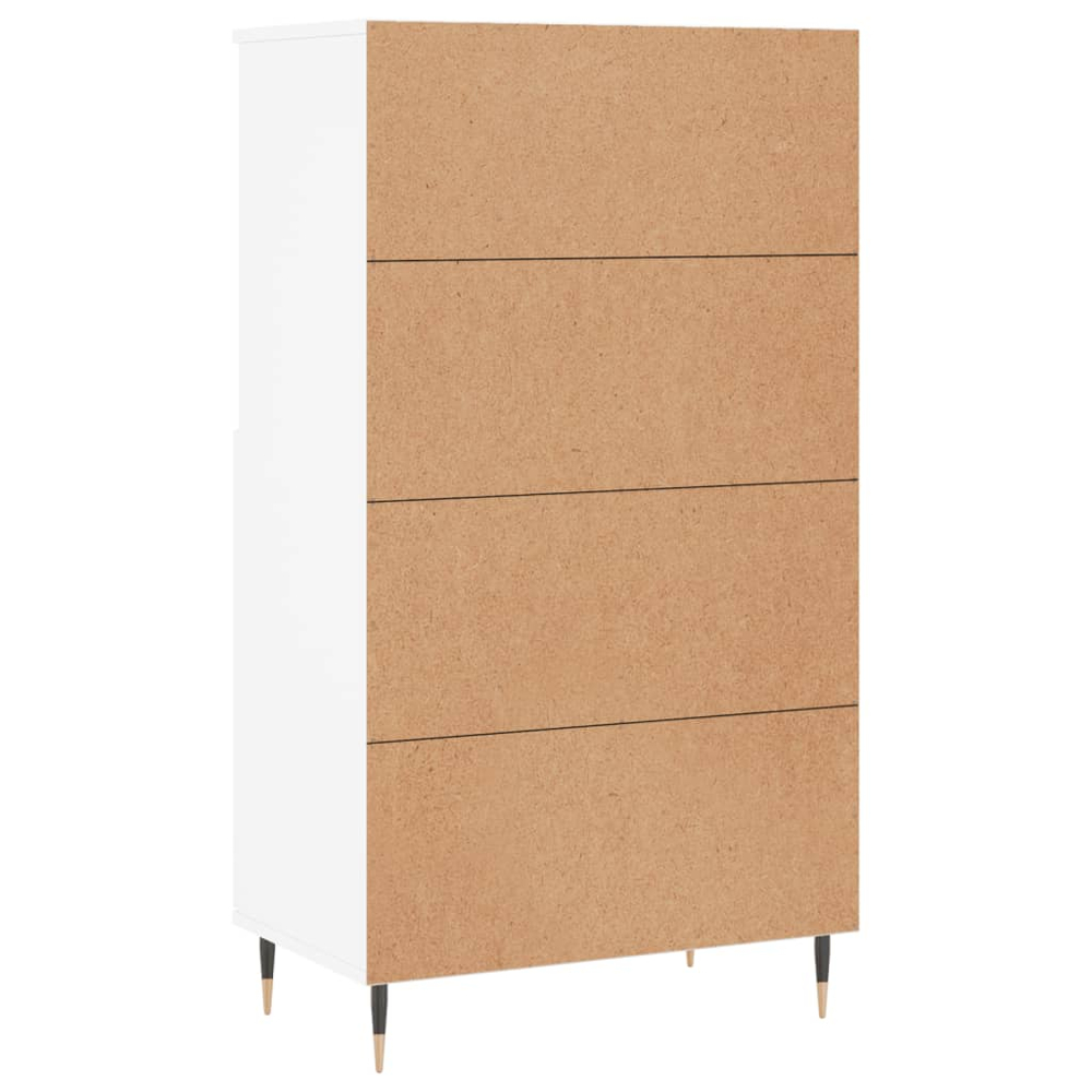 vidaXL 2 Door 2 Shelf White Highboard Image 8