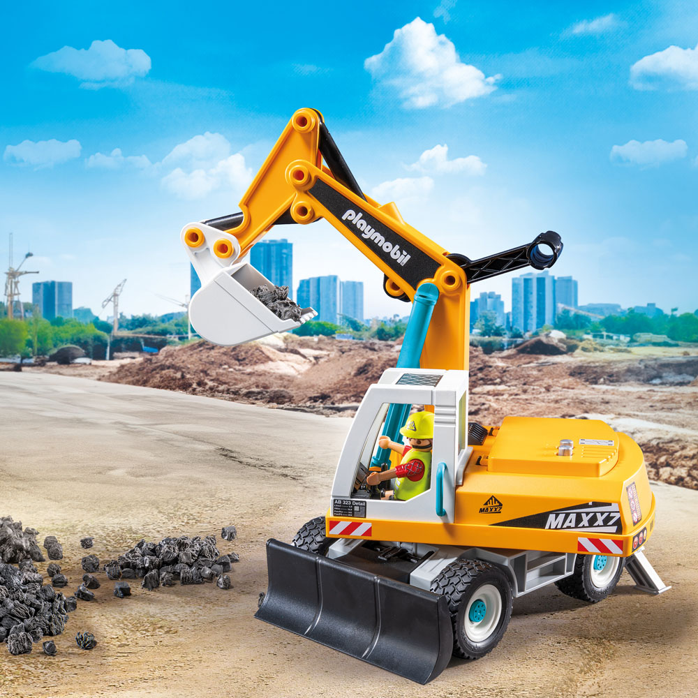 Playmobil Action Heroes Large Excavator Playset Image 7