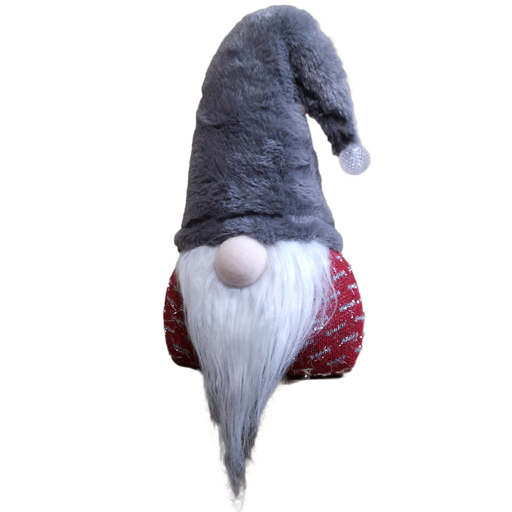 Samuel Alexander Grey Hat and Red Body Gonk Christmas Decoration 35cm Image 1