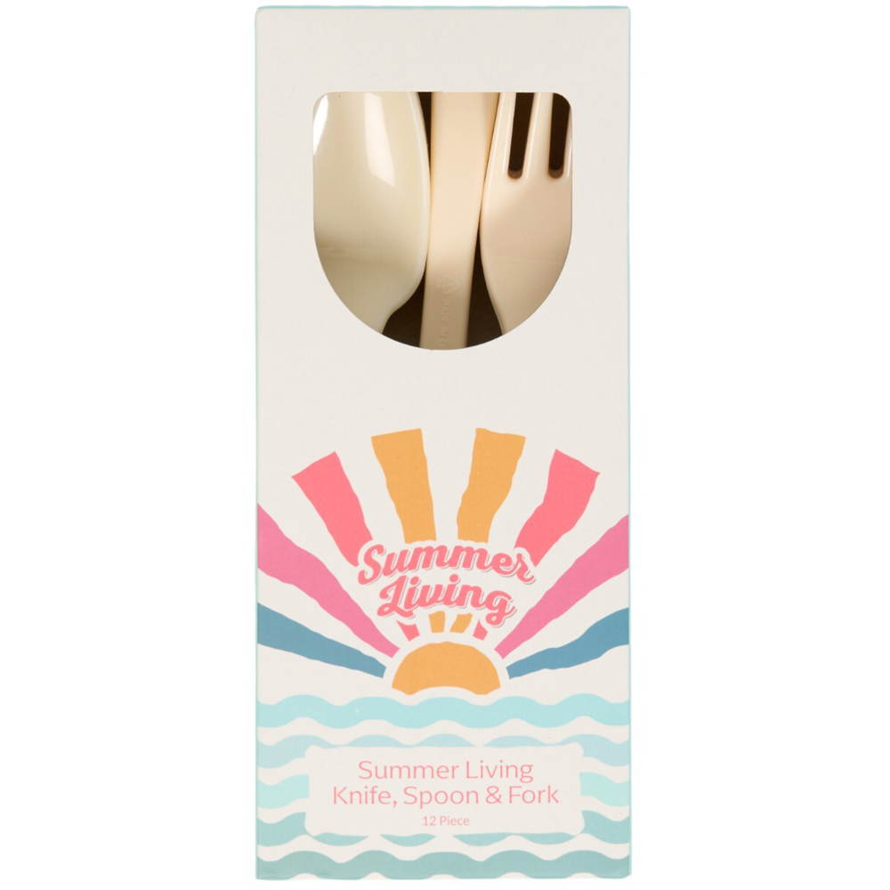 12 Piece Summer Living Knife Spoon and Fork Set Image 5