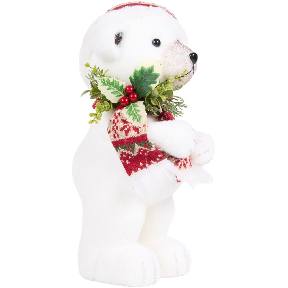 Cute Christmas Bear White Image 3