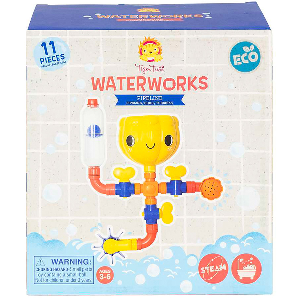 Tiger Tribe Kids 11 Piece Eco Waterworks Pipeline Toy Image 3