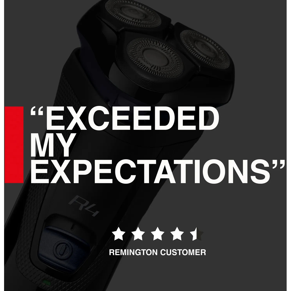 Remington R4 Style Series Cordless Rotary Shaver with Dual Track Flexing Blades Image 8