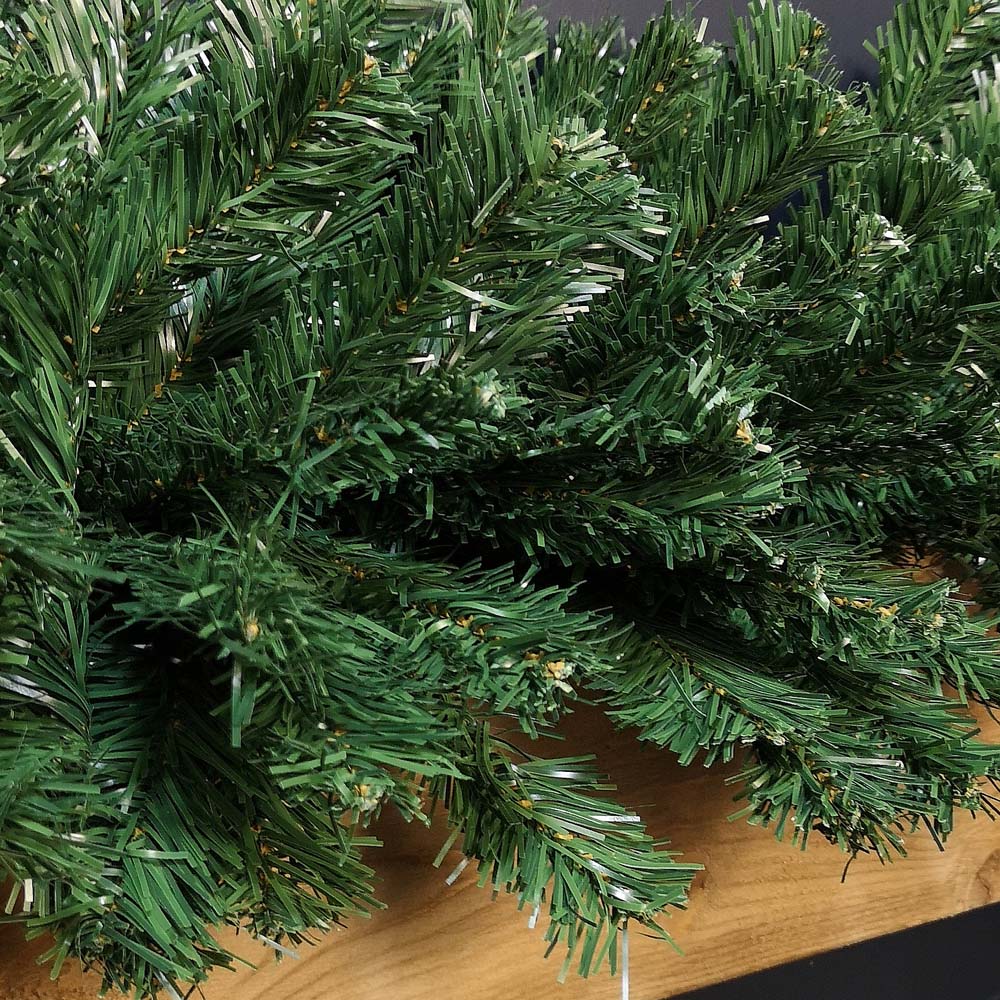 Premier Plain Green Extra Bushy Christmas Garland 270cm Image 5