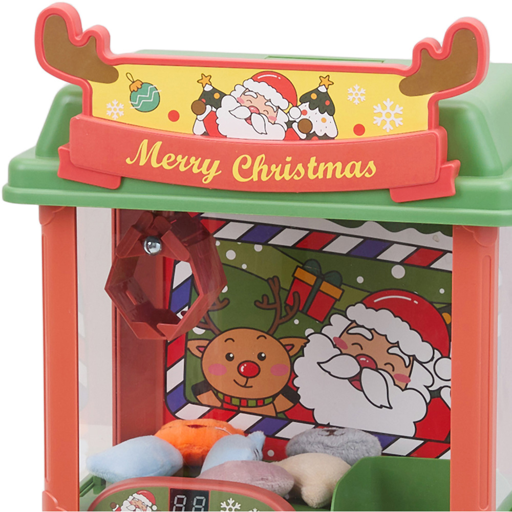 H&O Direct Kids Christmas Theme Claw Machine with Lights and Plush Toys Image 4