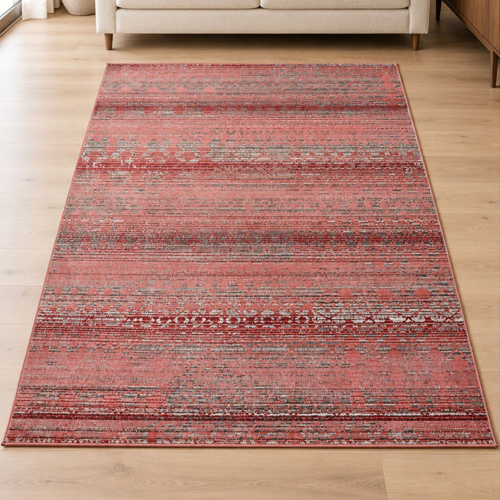Portland Urco Nuevo Owen Red Textured Rug 120 x 170cm Image 1