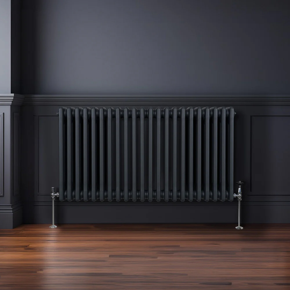 Monster Shop 5292 BTU Anthracite Grey Traditional 3 Column Radiator 600 x 1012mm Image 2