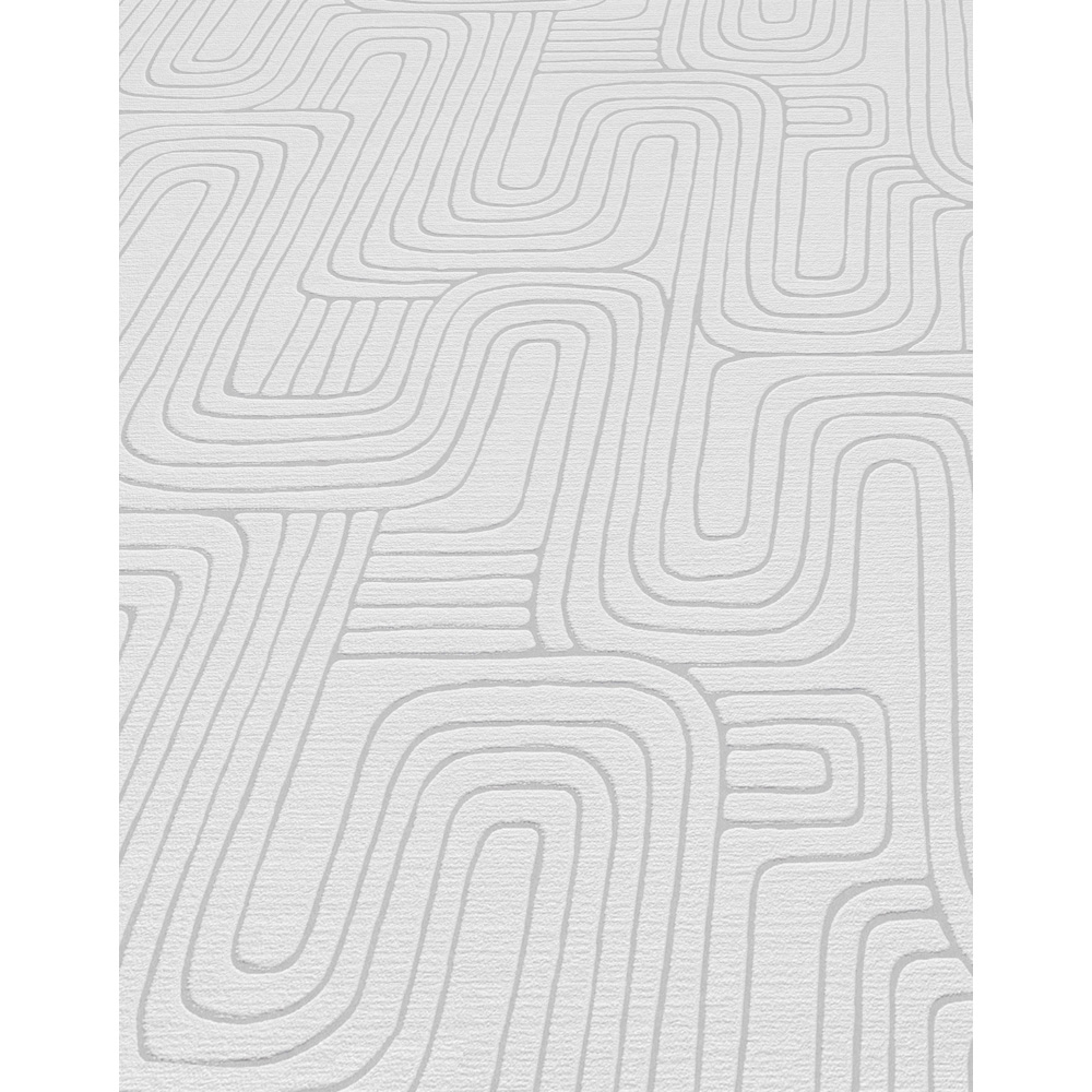 Erismann Rondo Linear White Wallpaper Image 4