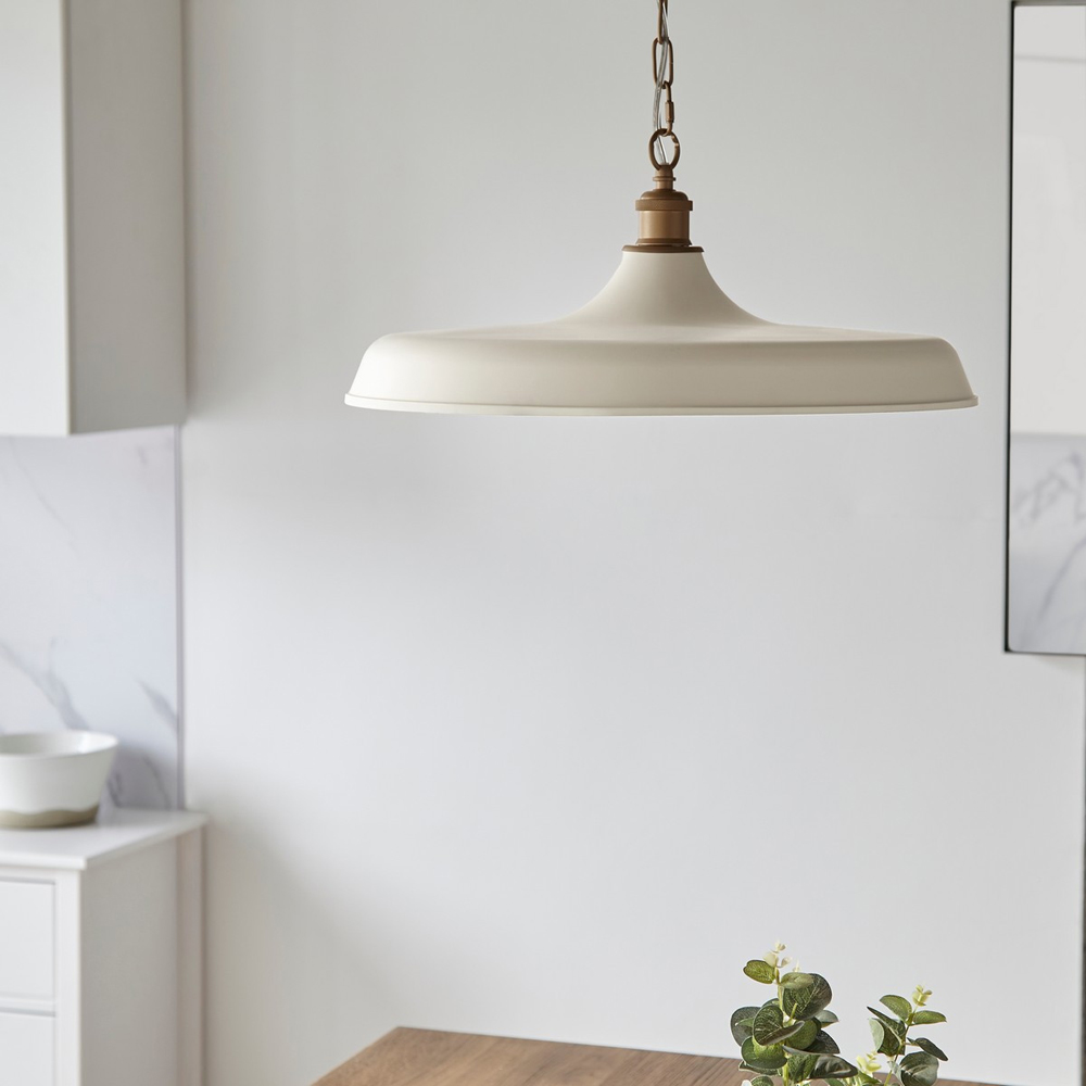 Merano Afragola Dome Matt Warm White and Satin Gold Pendant Ceiling Light Image 8