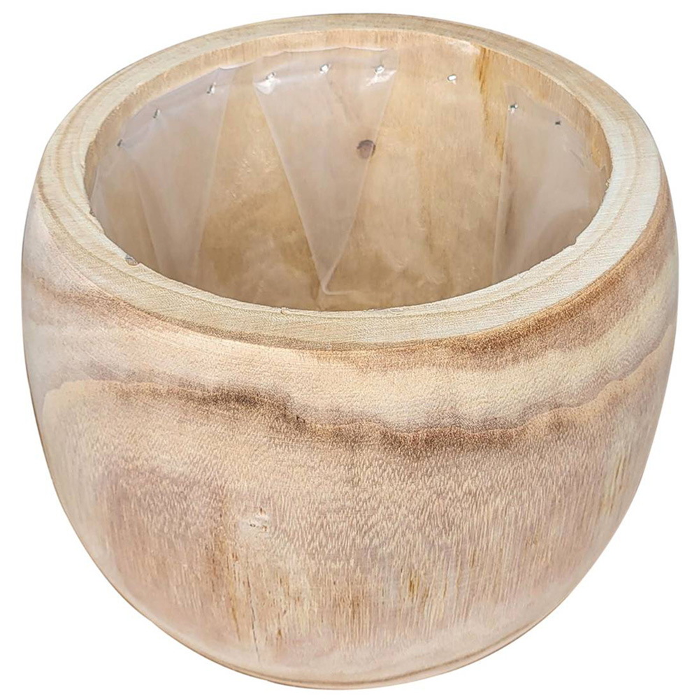 Lechuza Hortico Brown Wooden Planter with Legs 59cm Image 3