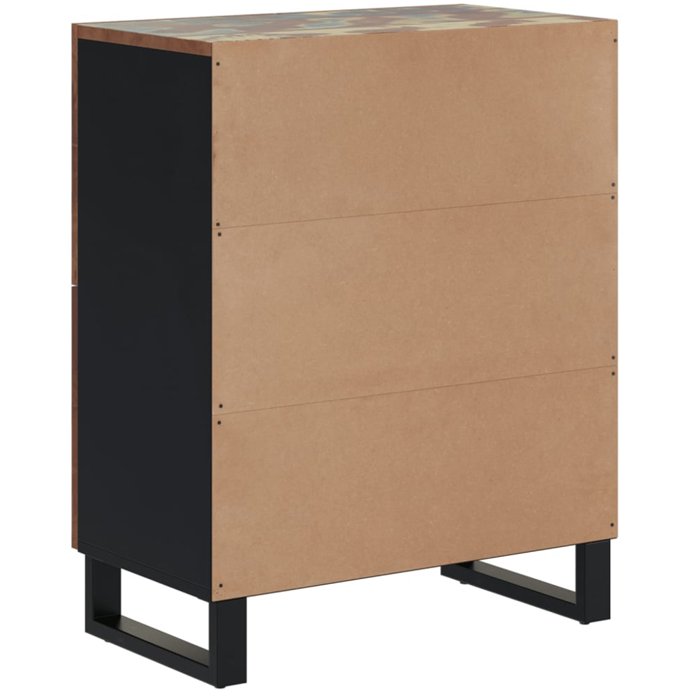 vidaXL 4 Door Multicolour Solid Reclaimed Wood Sideboard Image 5