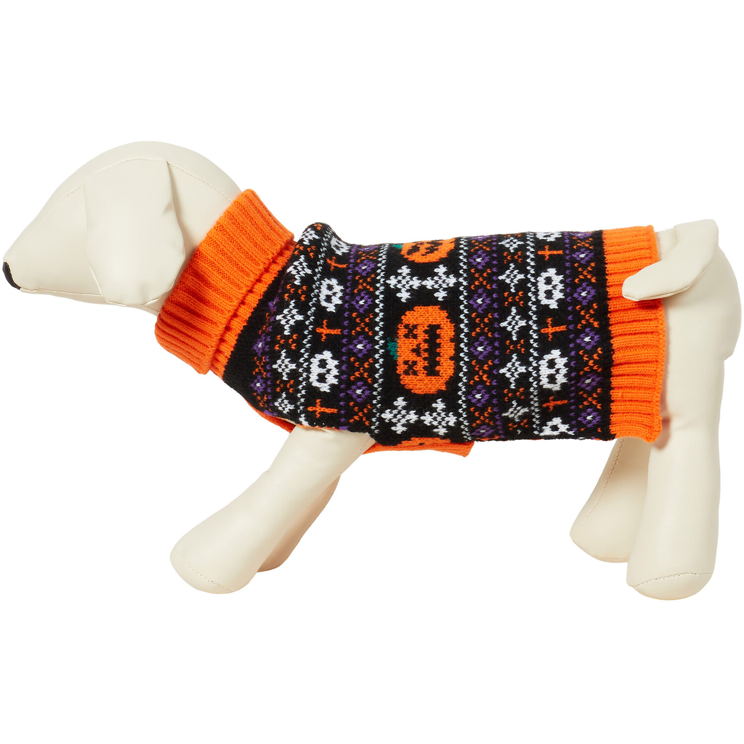 Pumpkin and Skulls Pet Jumper - 25cm Image 4