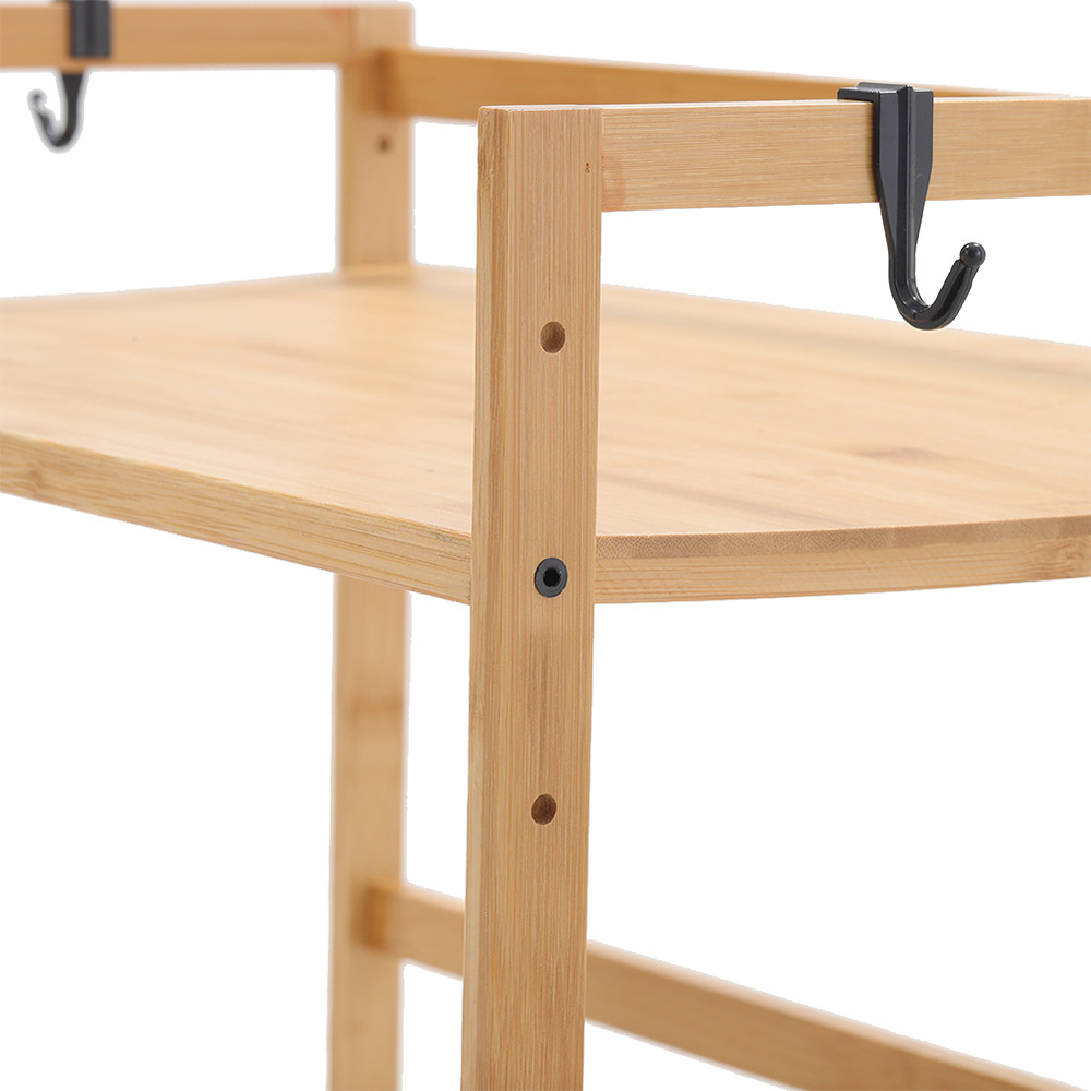 Living and Home Free Standing Kitchen Spice Rack Organiser with Hook Image 5