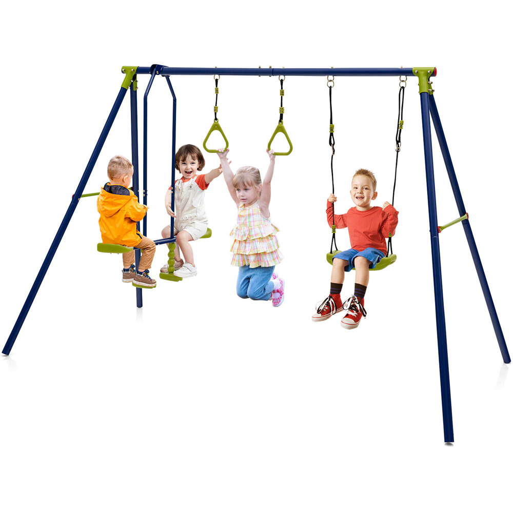 Costway 3 in 1 Multifunction A Frame Swing Set Image 3