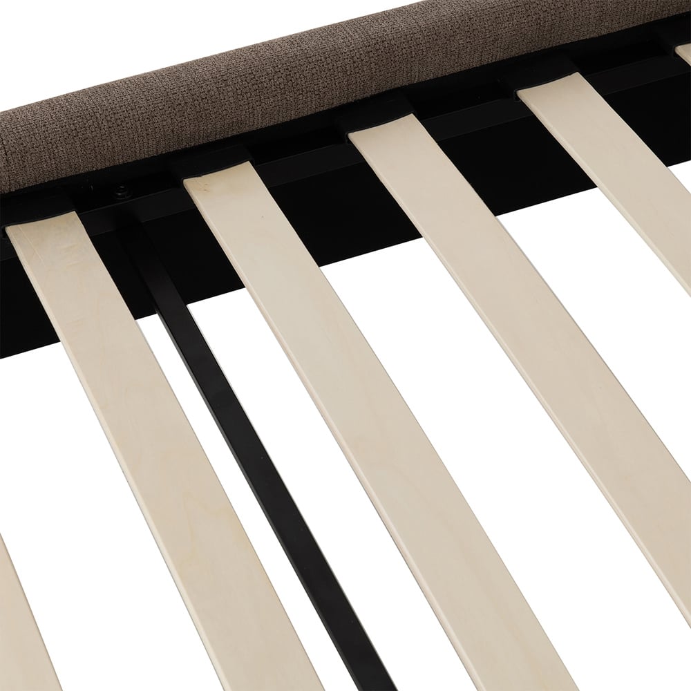 Seconique Verona Double Brown Fabric Bed Frame Image 6