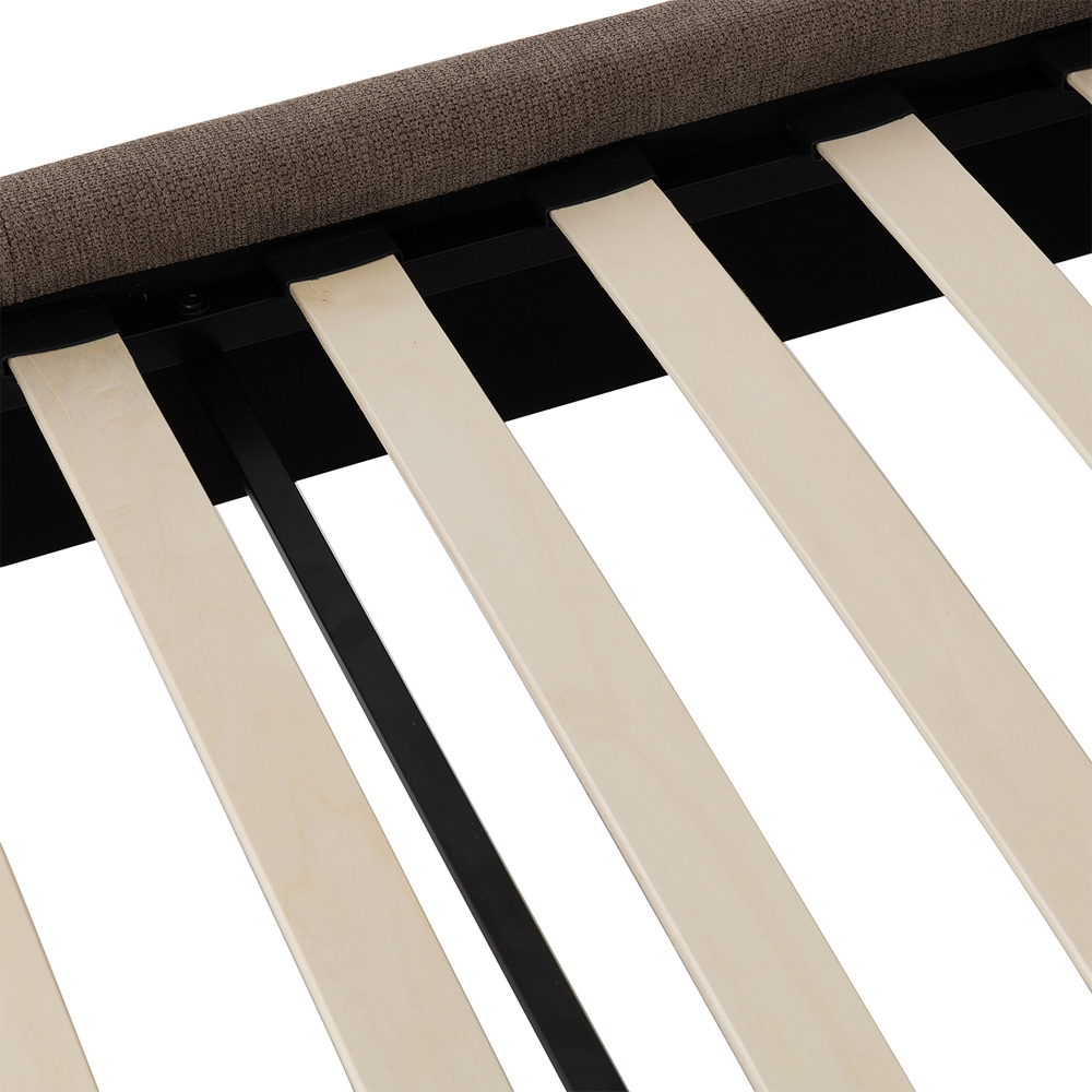 Seconique Verona King Size Brown Fabric Bed Frame Image 6