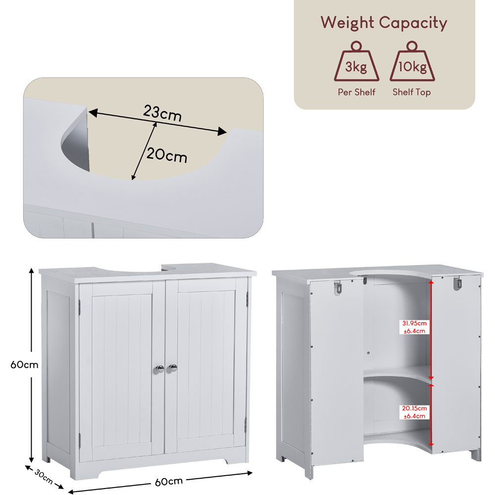 BATH VIDA Priano 2 Door Sink Cabinet Image 8