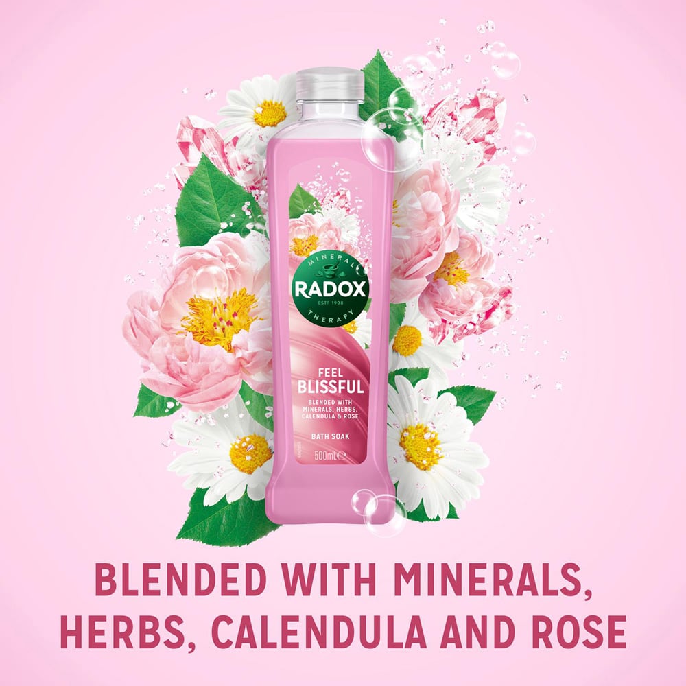 Radox 100% Nature Inspired Fragrances Feel Blissful Bath Soak 500ml 6 Pack Image 7