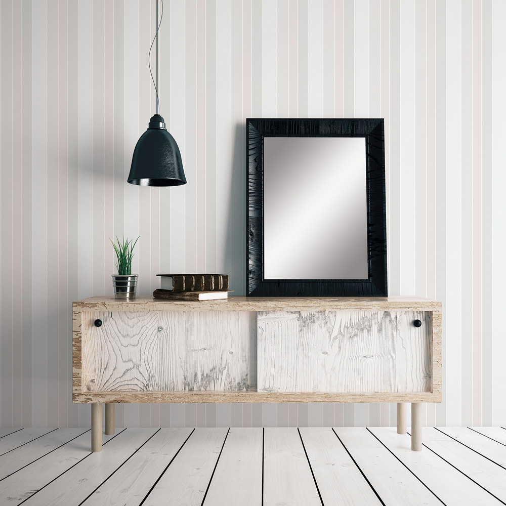Galerie Nordic Elements Stripe Beige and Grey Wallpaper Image 2