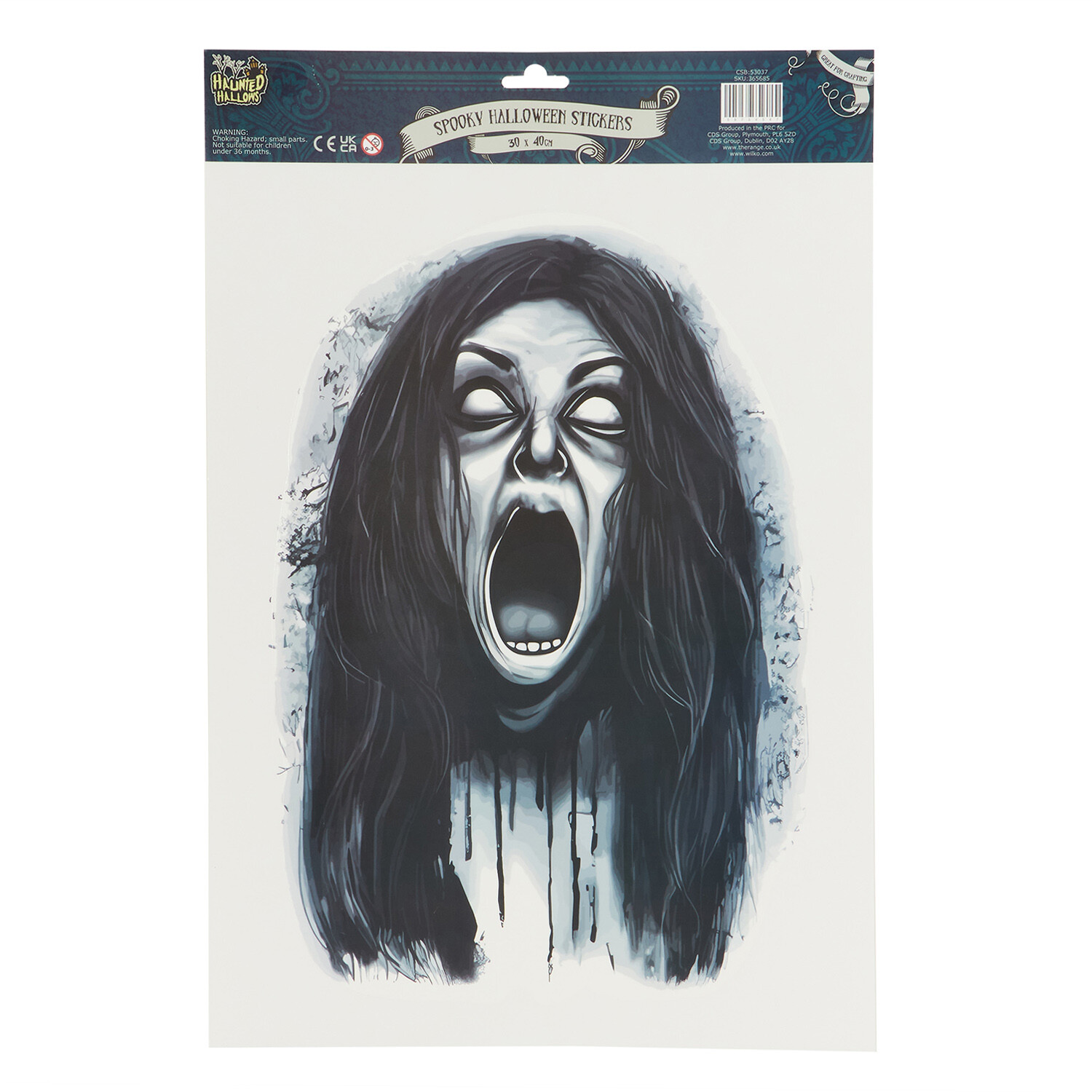 Spooky Assorted Halloween Stickers - Black Image 4
