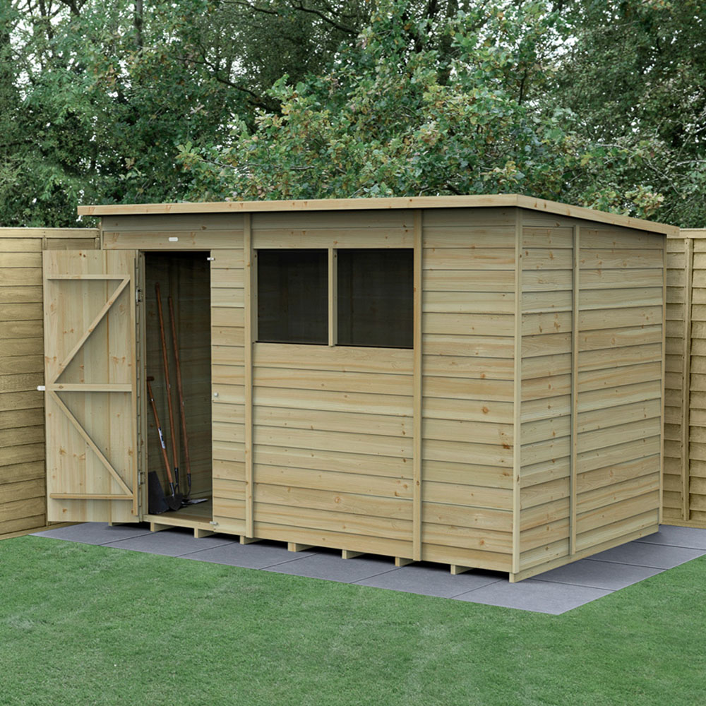 Forest Garden 4LIFE 10 x 6ft Pent Shed Image 2