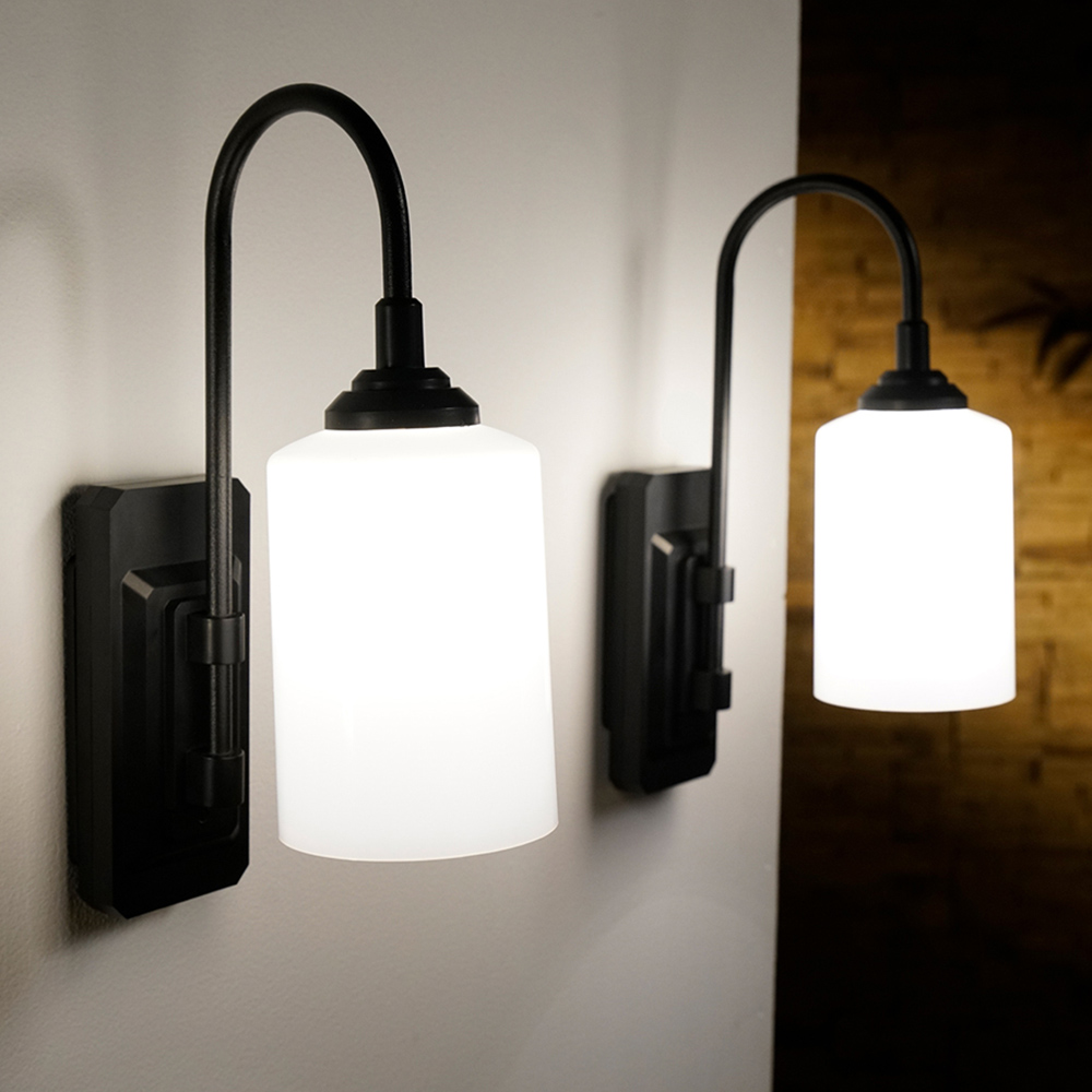 JML Smart Sconce Black Dimmable Wireless Up and Down Wall Light Image 3