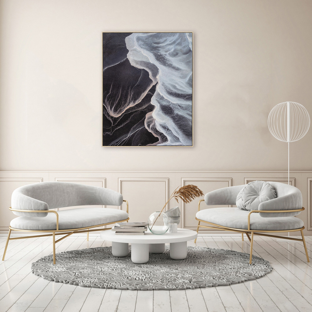 Amethyst Mystic Wave Abstract Wall Art Image 2