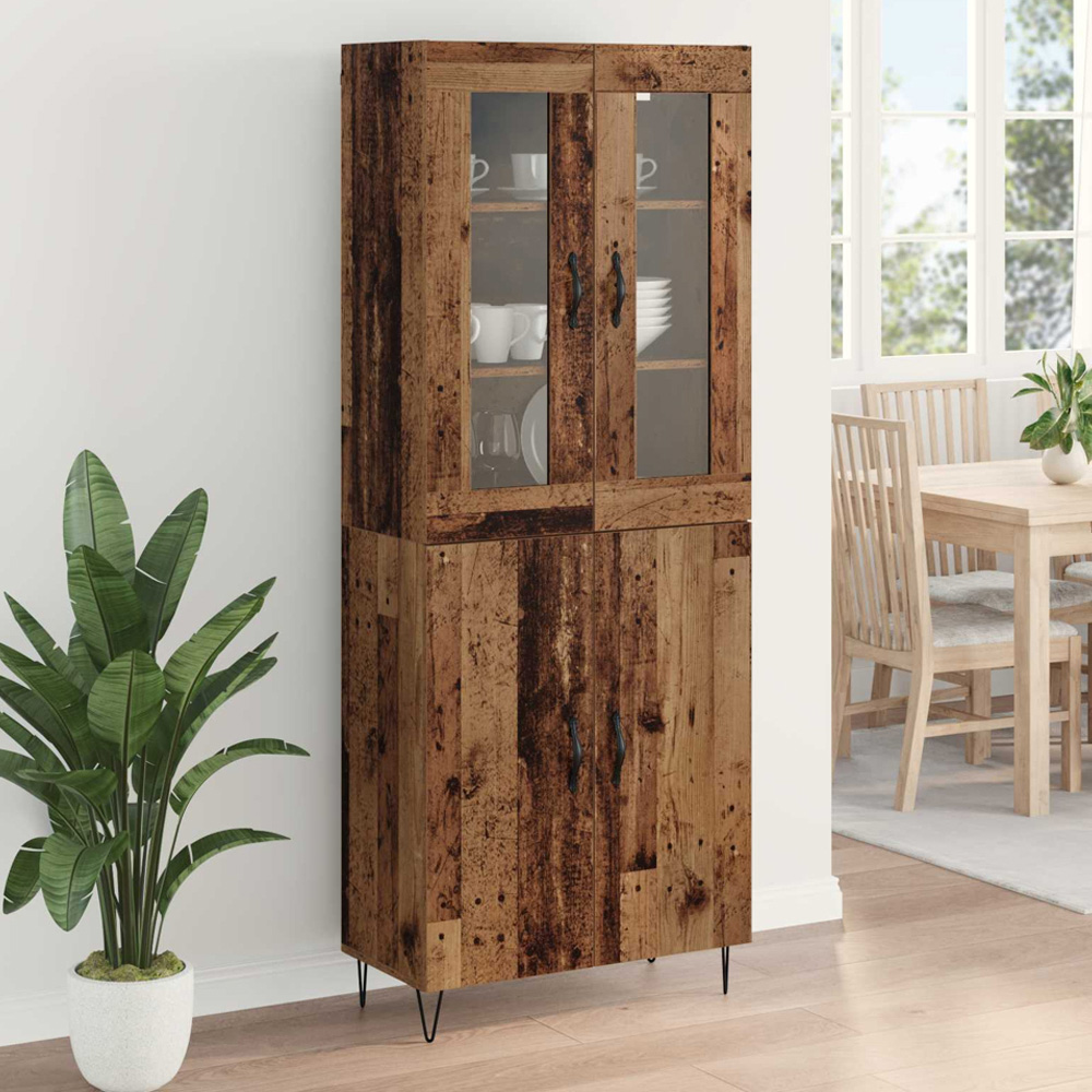 vidaXL 4 Door Old Wood Sideboard Image 1