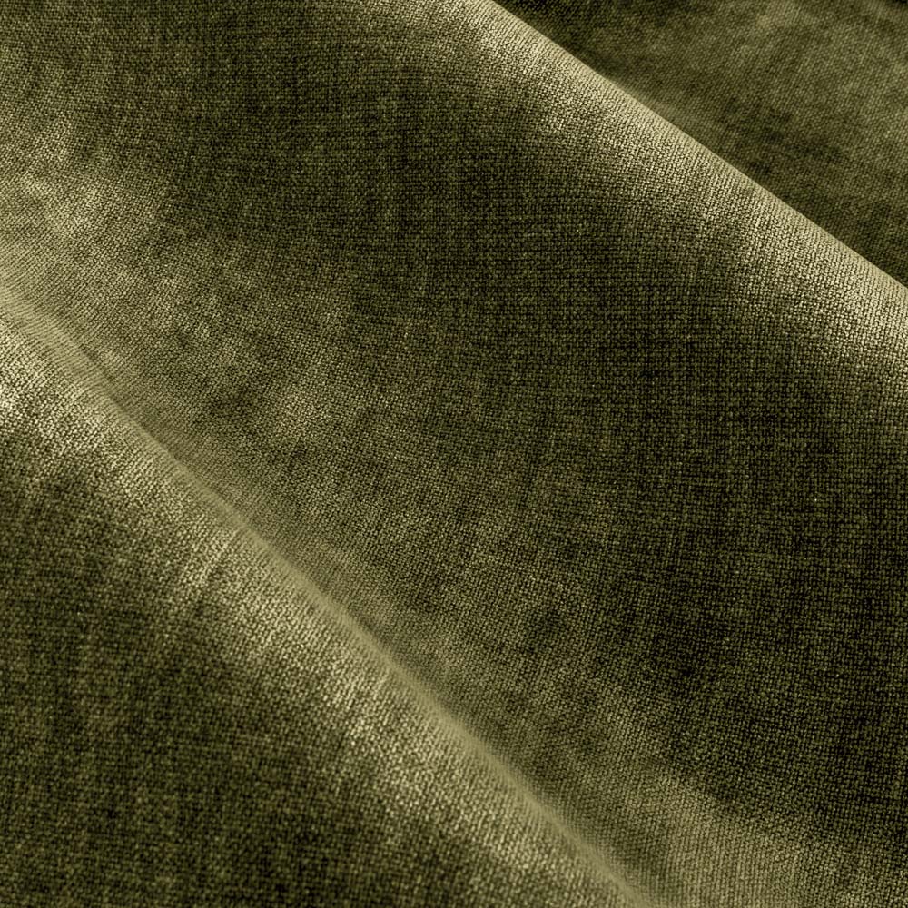 Yard Heavy Olive Chenille Blackout Pencil Pleat Curtains 168 x 229cm Image 4