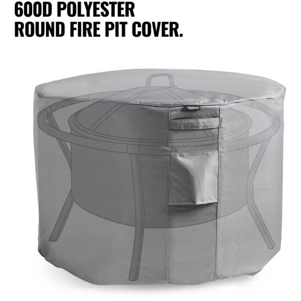 VonHaus Round Fire Pit Cover Image 3