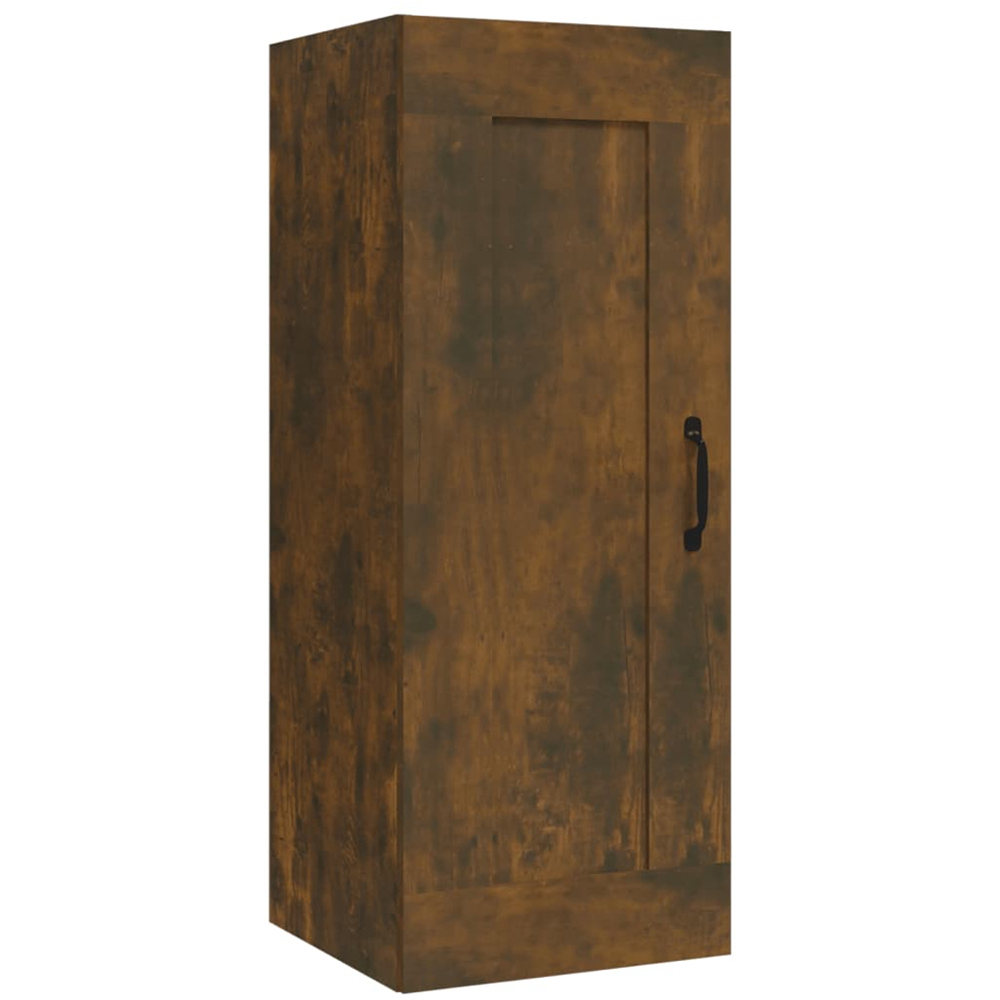 vidaXL Single Door Smoked Oak Hanging Cabinet Image 2