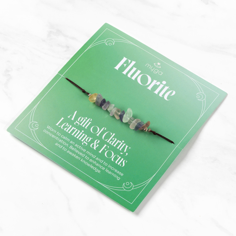 Myga Fluorite Gemstone Chip Bracelet Image 3