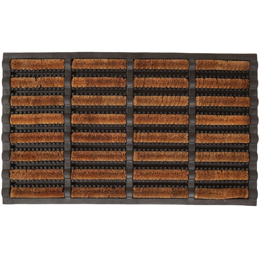 Charles Bentley Natural Wood Boot Scraper Mat 40 x 60cm Wilko